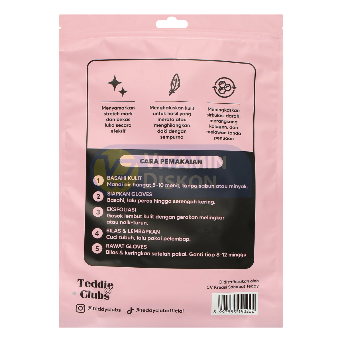 TEDDY CLUBS EXFOLIATING GLOVES