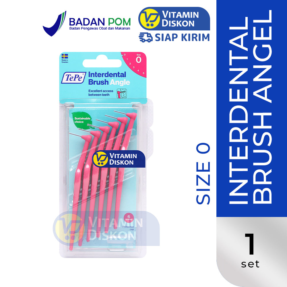 TEPE INTERDENTAL BRUSH ANGLE PINK