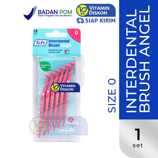TEPE INTERDENTAL BRUSH ANGLE PINK