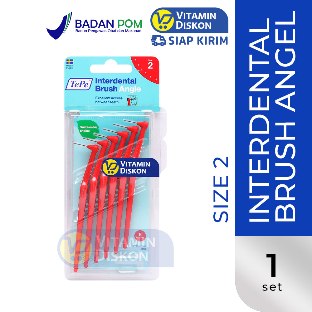 TEPE INTERDENTAL BRUSH ANGLE RED