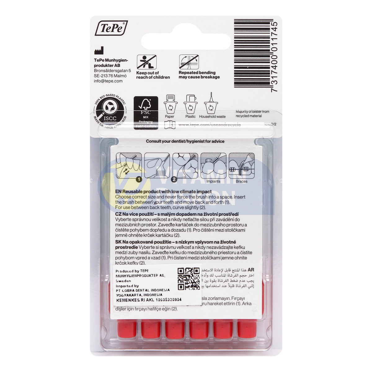 TEPE INTERDENTAL BRUSH ORIGINAL RED