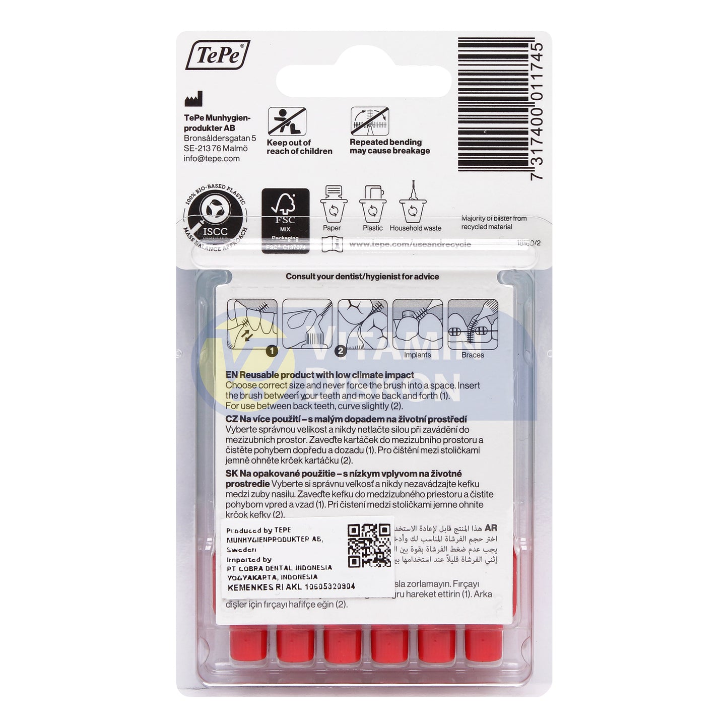 TEPE INTERDENTAL BRUSH ORIGINAL RED