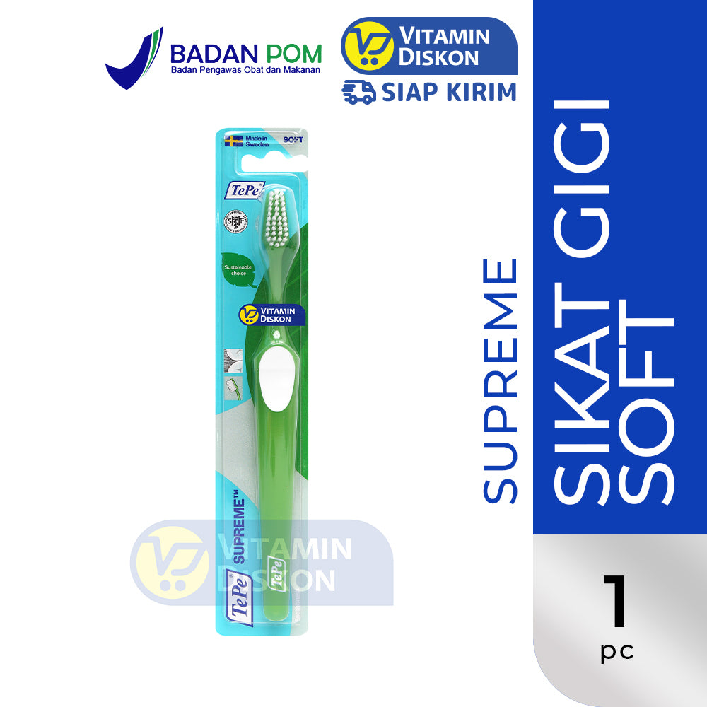 TEPE SUPREME REGULAR SIKAT GIGI PREMIUM VARIAN GREEN