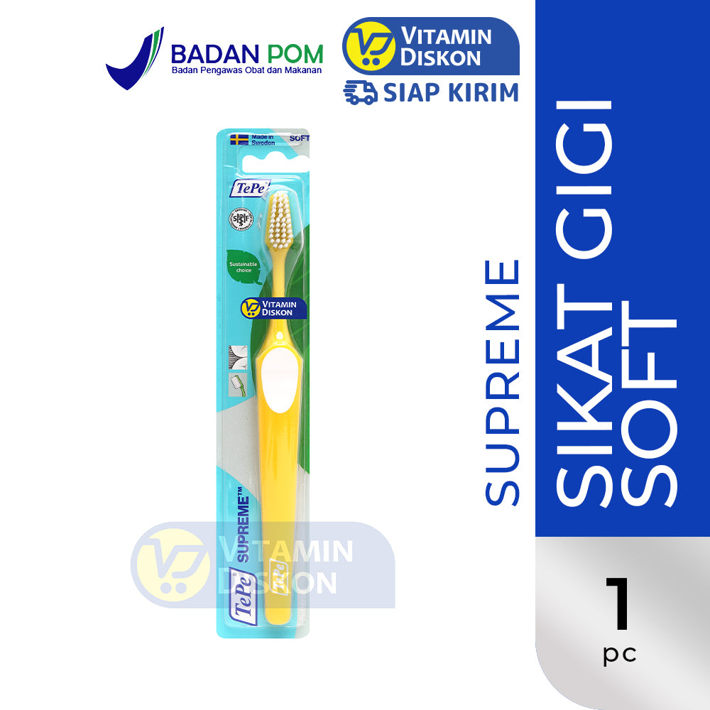 TEPE SUPREME REGULAR SIKAT GIGI PREMIUM VARIAN YELLOW