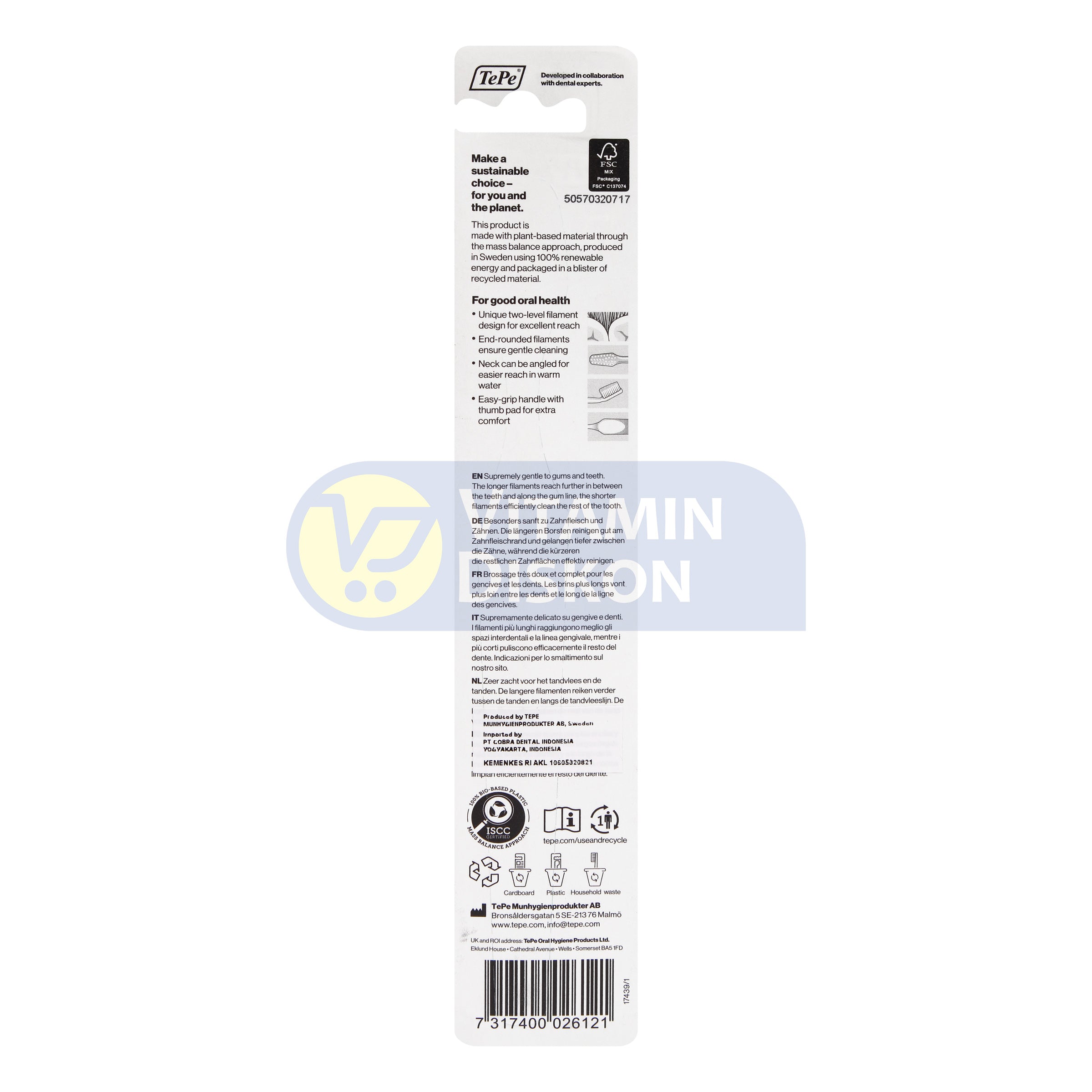TEPE SUPREME REGULAR SIKAT GIGI PREMIUM VARIAN YELLOW