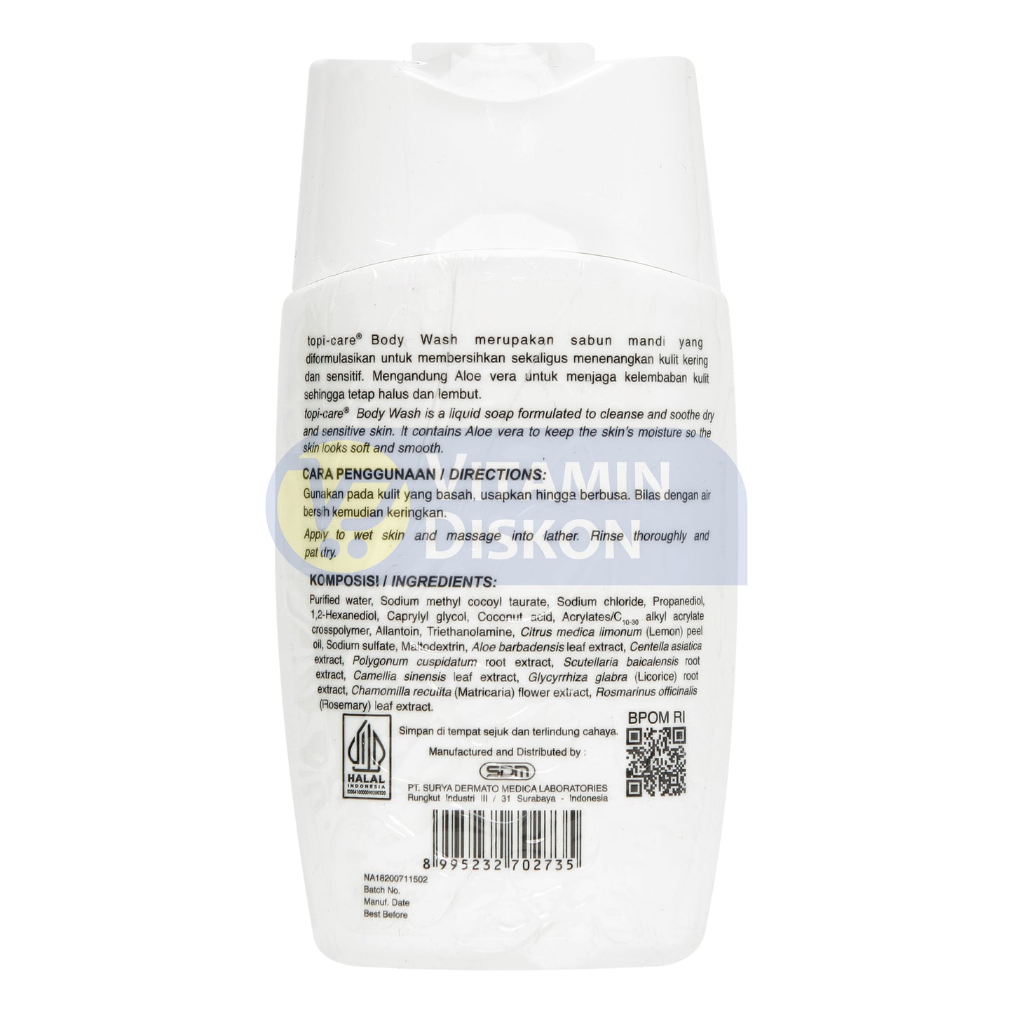 TOPICARE BODY WASH 100 ML