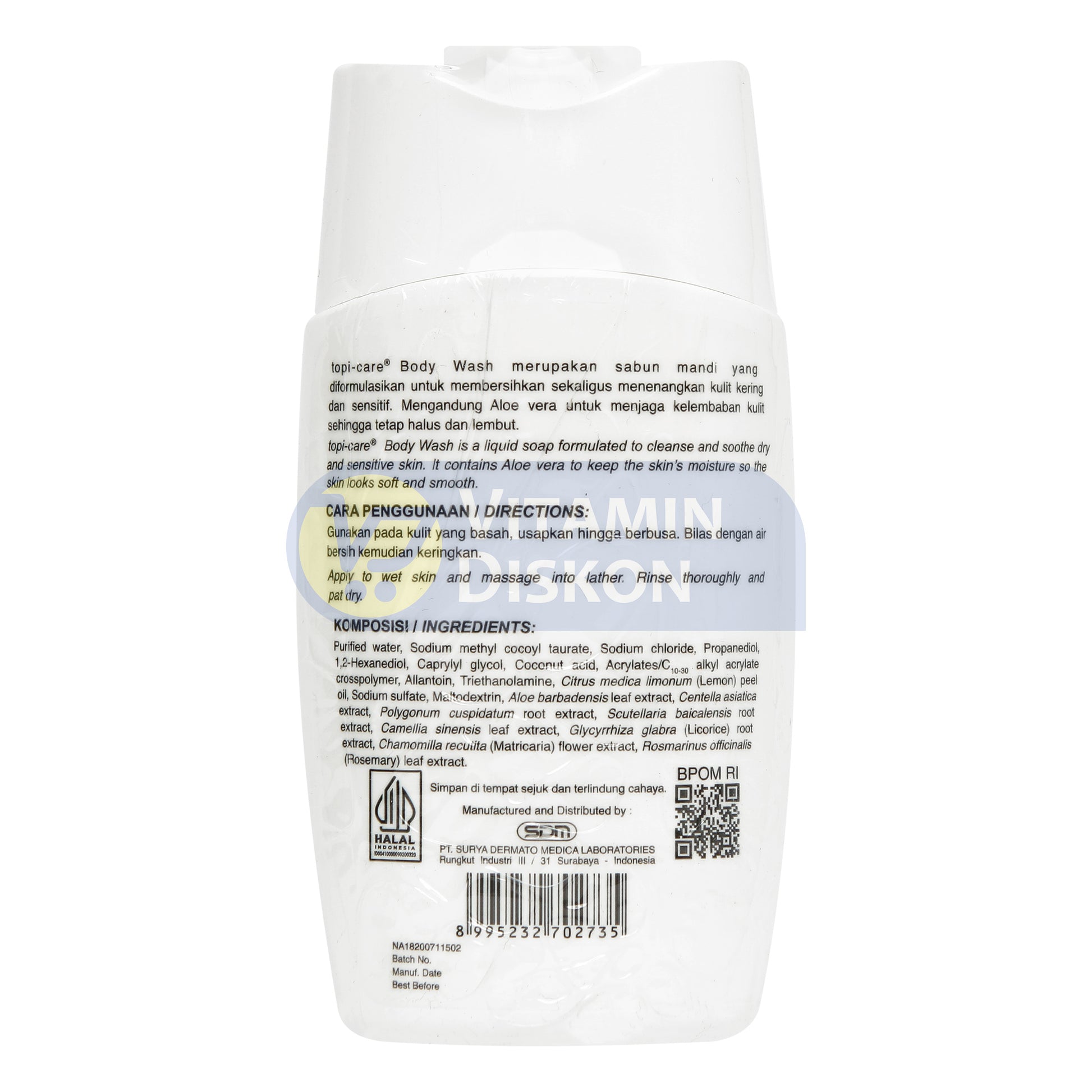 TOPICARE BODY WASH 100 ML