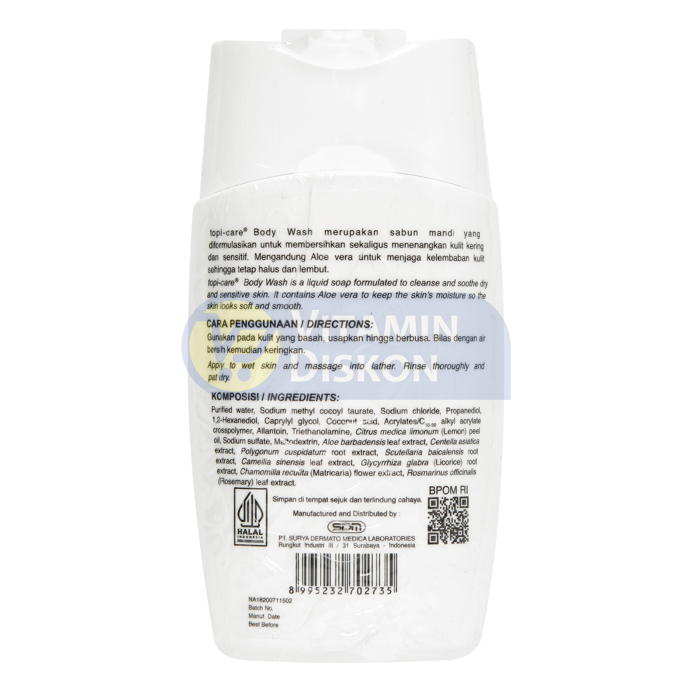 TOPICARE BODY WASH 100 ML