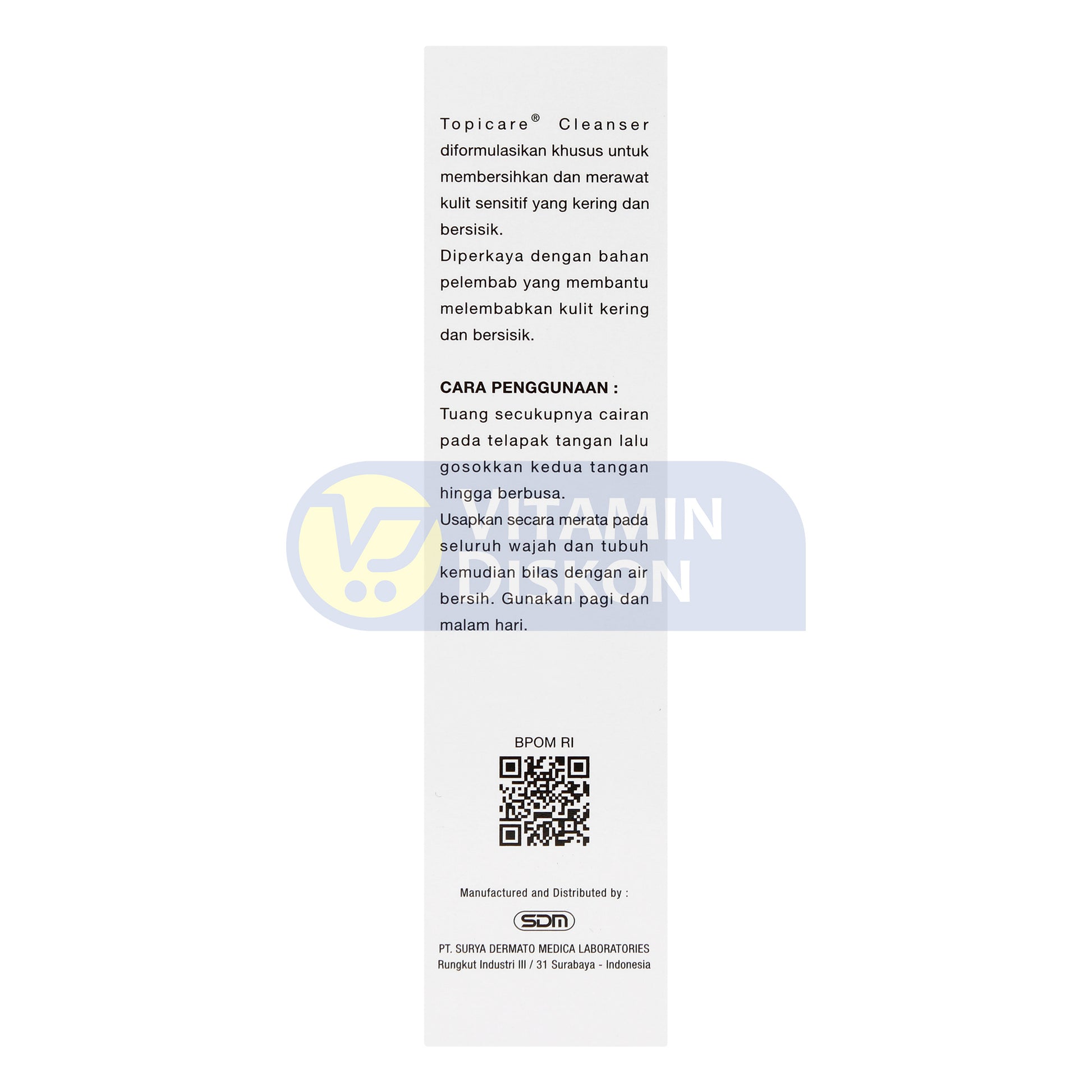 TOPICARE CLEANSER FOR SENSITIVE DRY SKIN 90 ML