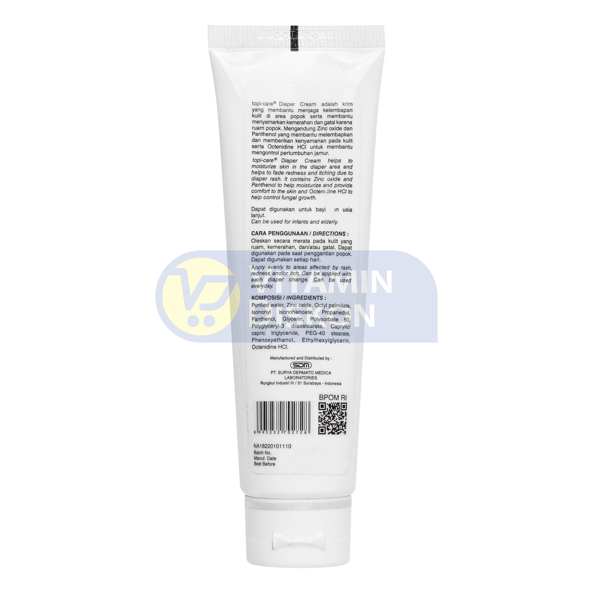 TOPICARE DIAPER CREAM 50 GR