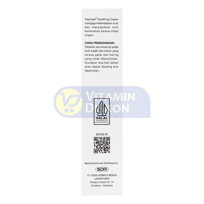 TOPICARE SOOTHING CREAM 30 GR