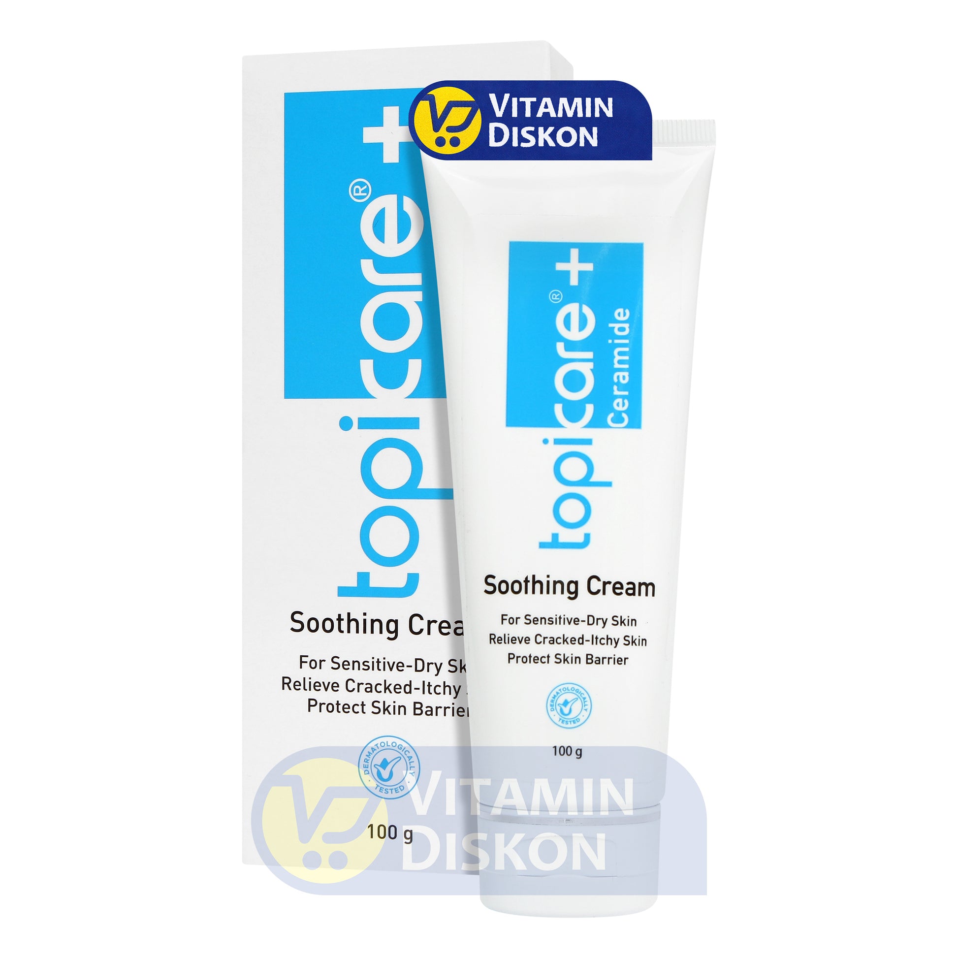 TOPICARE AND CERAMIDE SOOTHING CREAM 100 GR