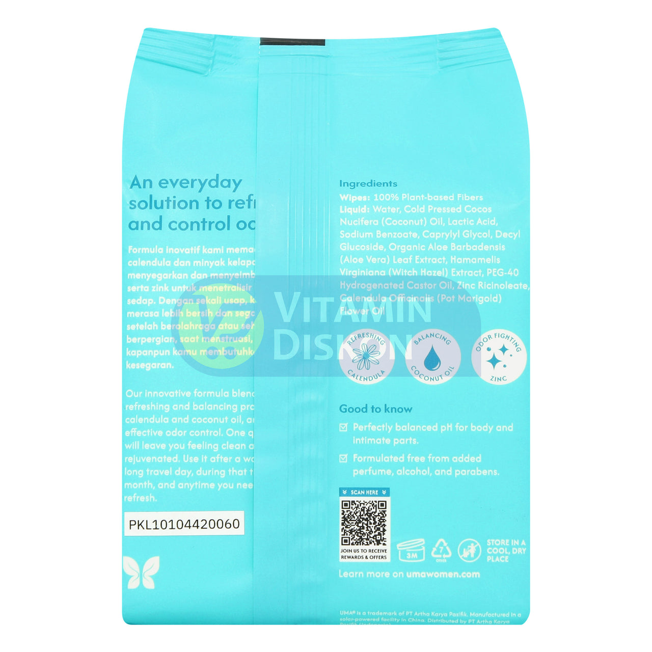 UMA CLEANING WIPES - 30 SHEETS
