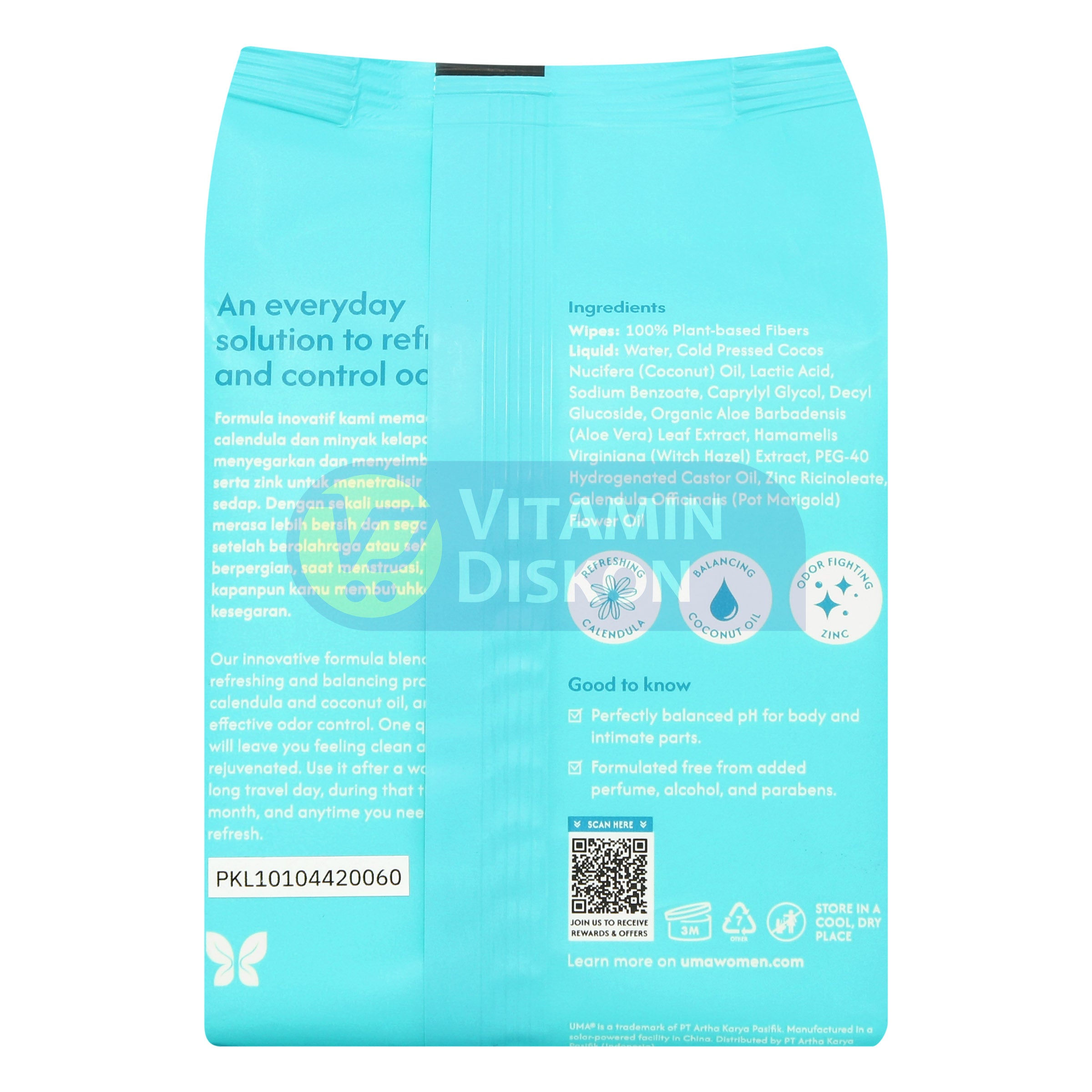 UMA CLEANING WIPES - 30 SHEETS