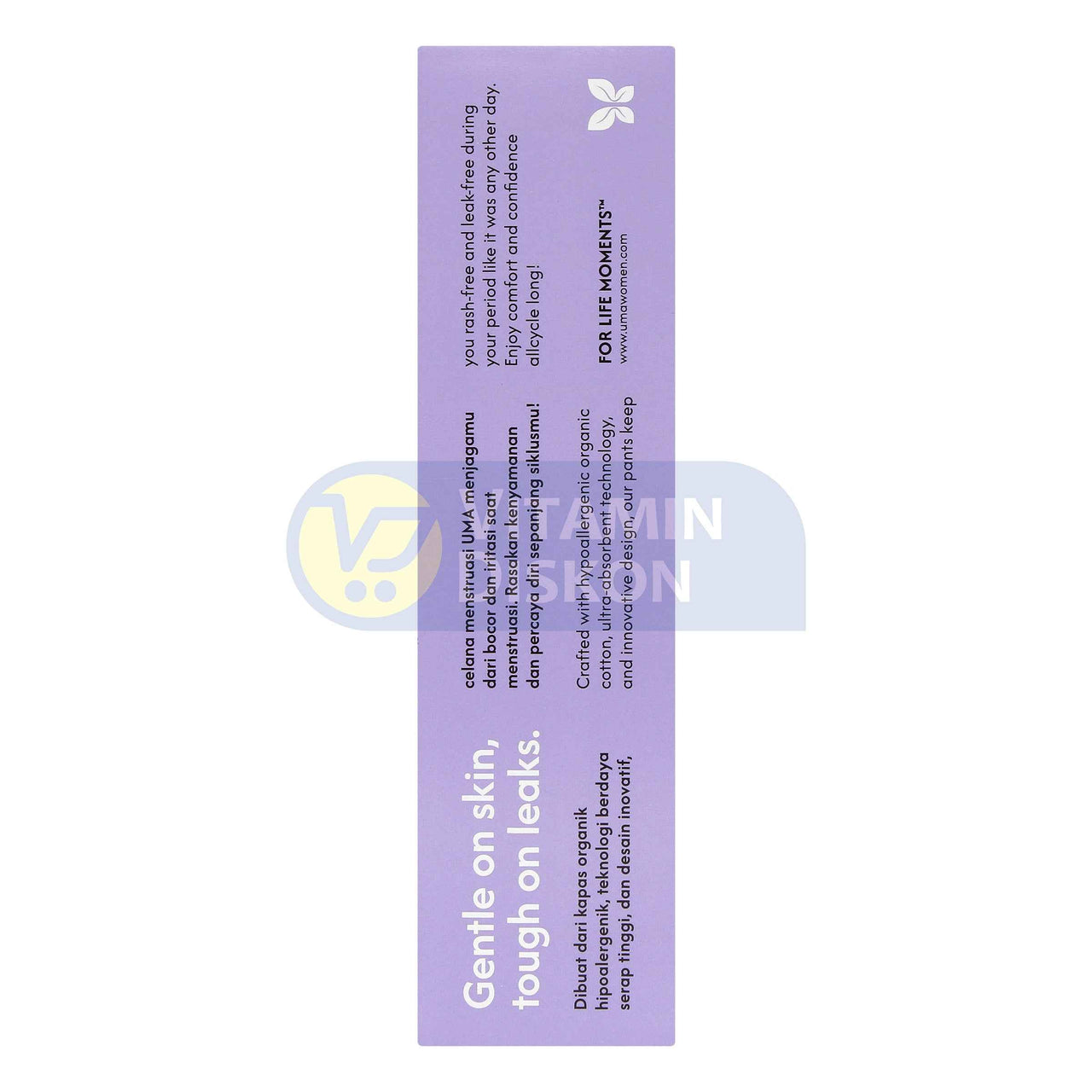 UMA ORGANIC COTTON COVER PANTS MEDIUM - ISI 2 PCS