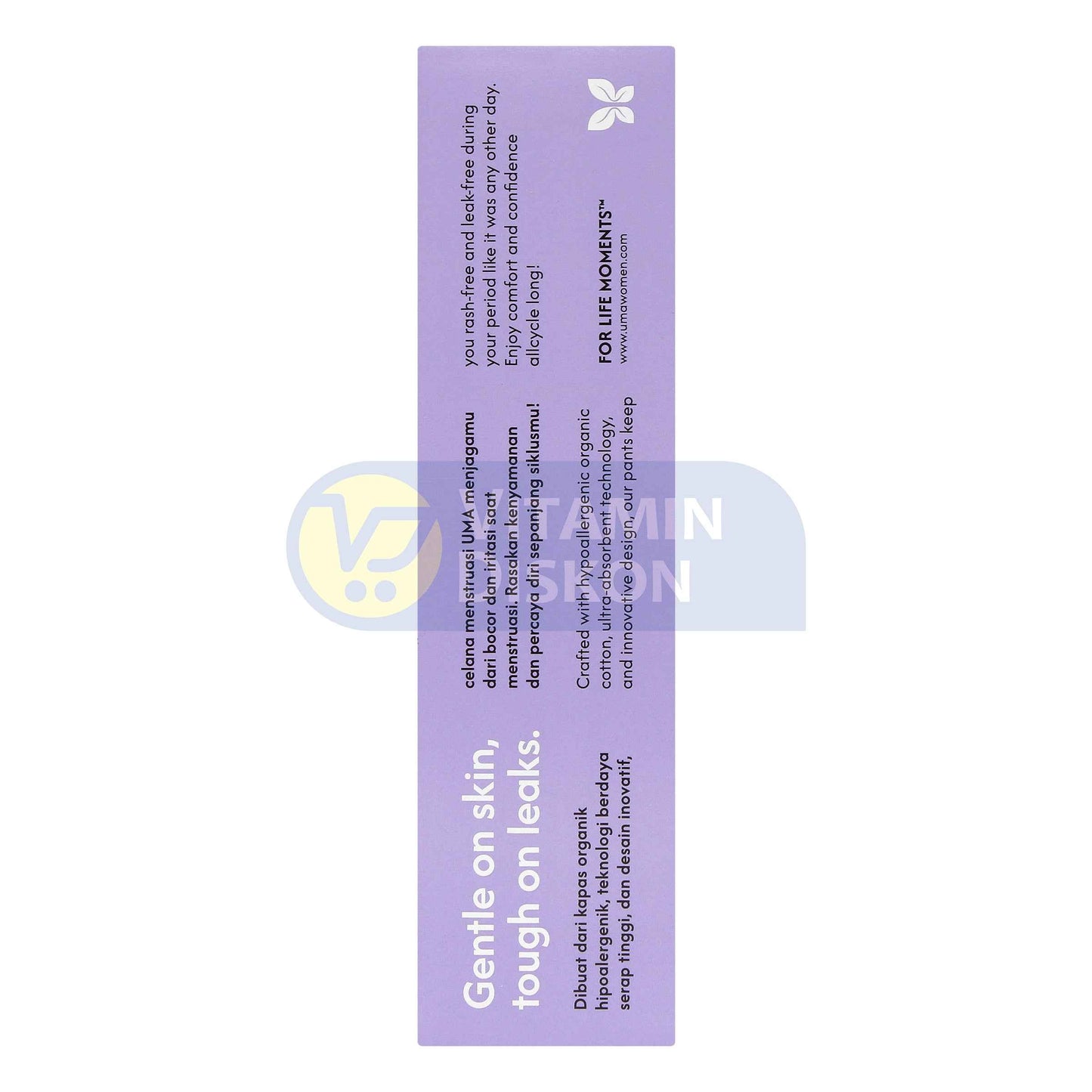 UMA ORGANIC COTTON COVER PANTS MEDIUM - ISI 2 PCS