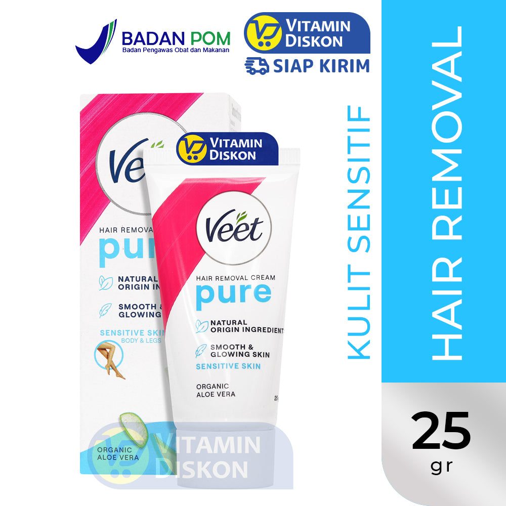 VEET HAIR REMOVAL CREAM ORGANIC ALOE VERA 25GR