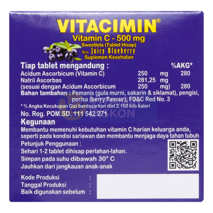 VITACIMIN BLUEBERRY 20 TAB ISI 10 STRIP 2 TAB