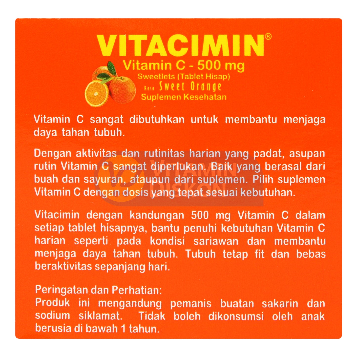 VITACIMIN ORANGE 20 TAB ISI 10 STRIP 2 TAB