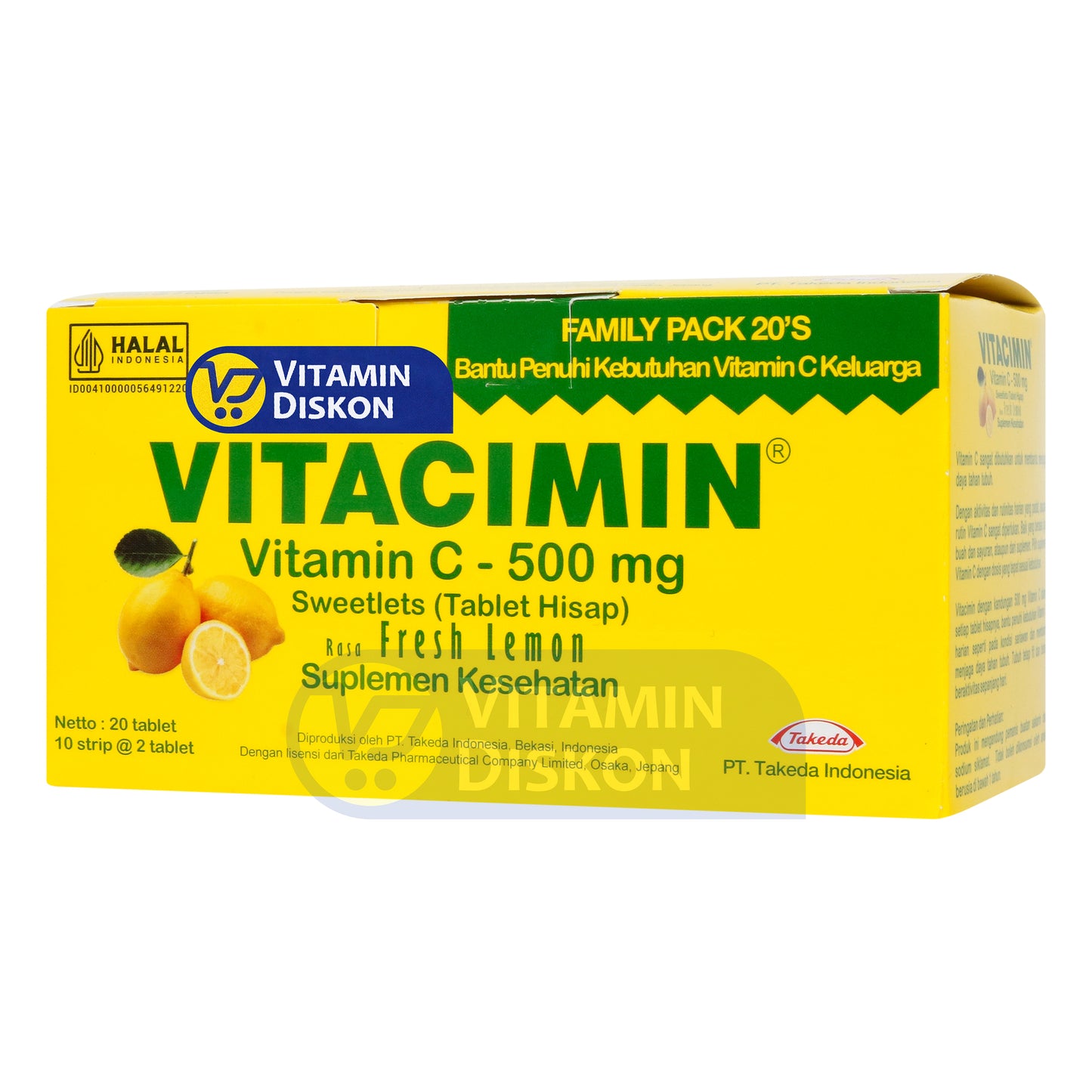 VITACIMIN SWEETLETS 20 TAB ISI 10 STRIP 2 TAB