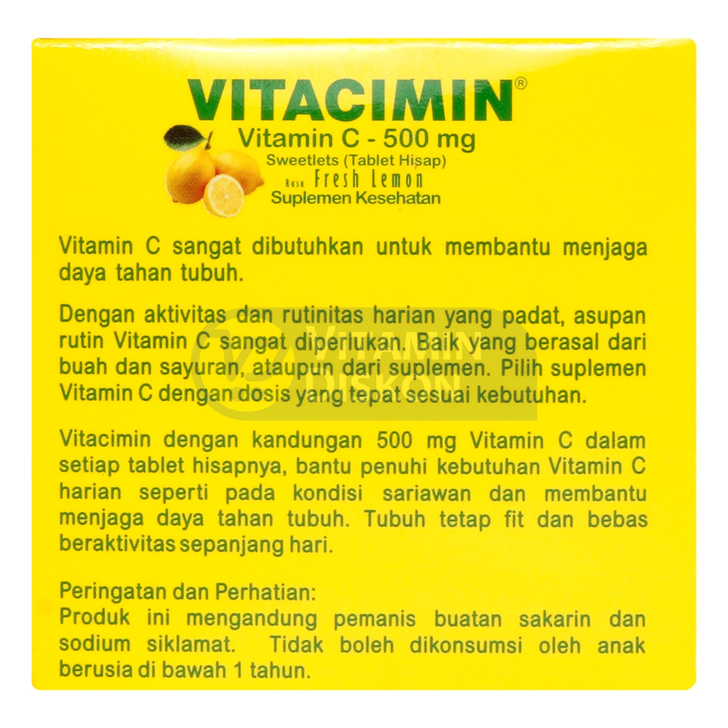 VITACIMIN SWEETLETS 20 TAB ISI 10 STRIP 2 TAB