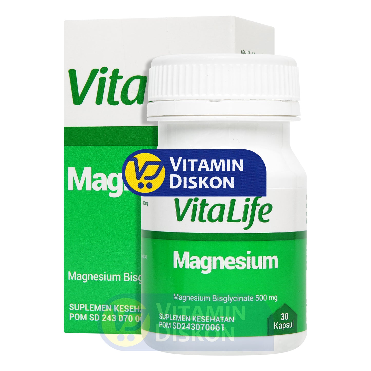 VITALIFE MAGNESIUM BISGLYCINATE 500 MG 30 KAPSUL