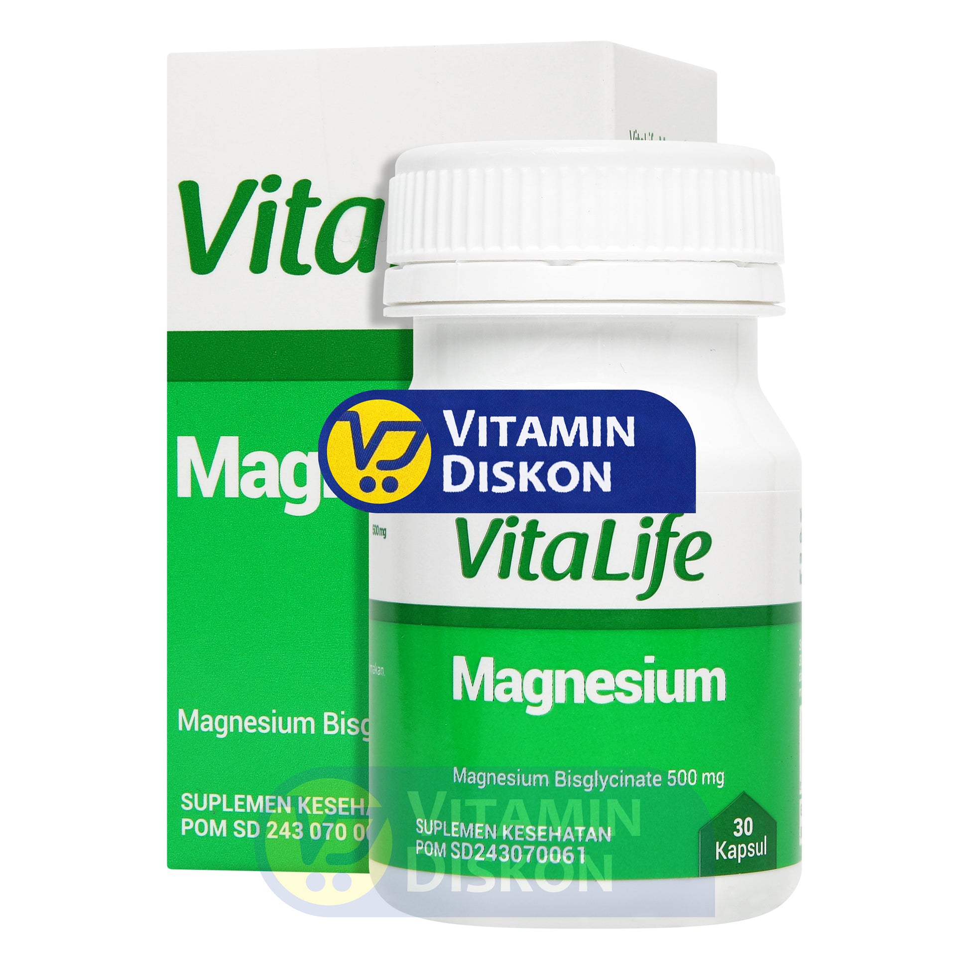 VITALIFE MAGNESIUM BISGLYCINATE 500 MG 30 KAPSUL