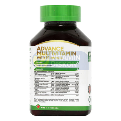 WELLCARE ADVANCE MULTIVITAMIN WITH MINERALS 60 KAPLET