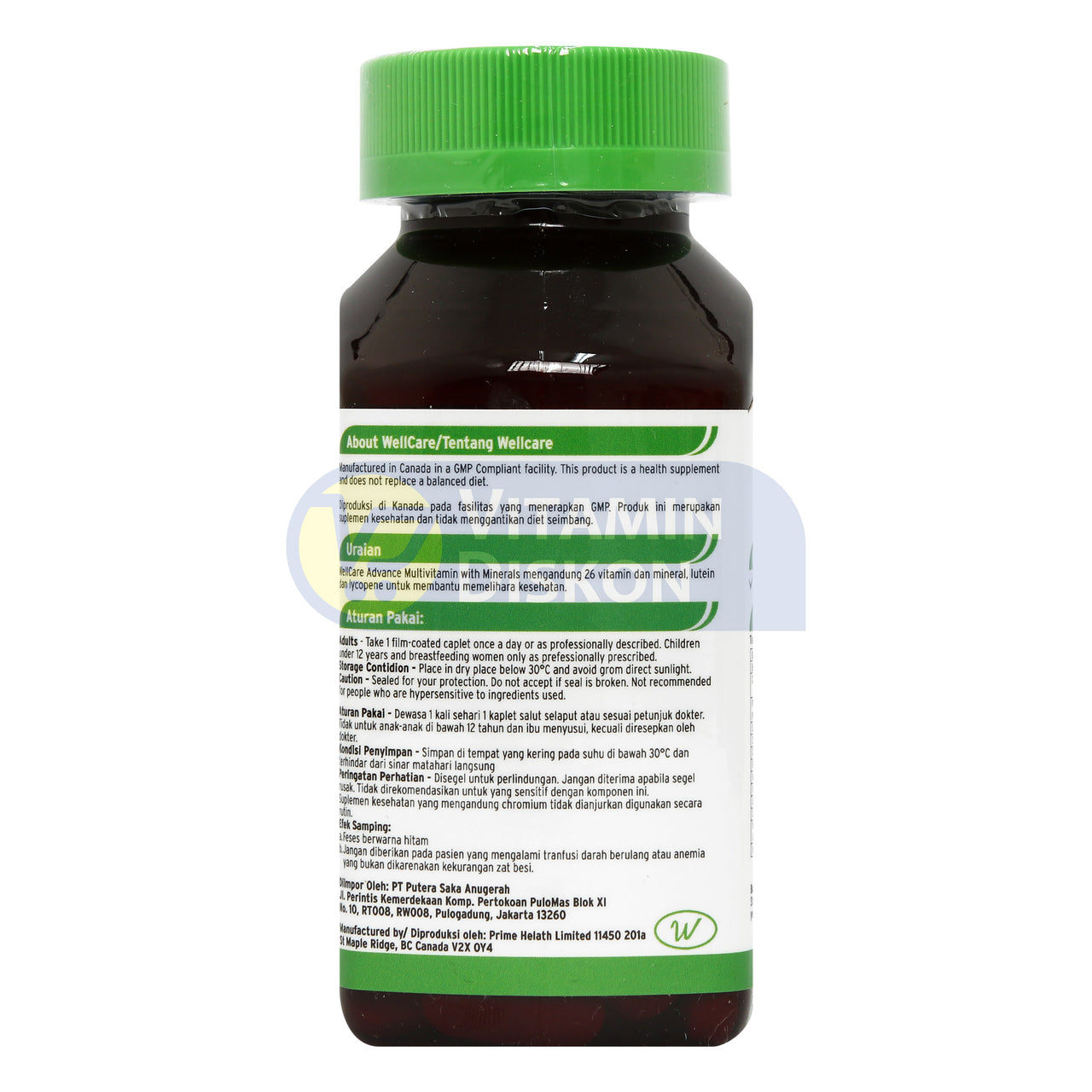 WELLCARE ADVANCE MULTIVITAMIN WITH MINERALS 60 KAPLET
