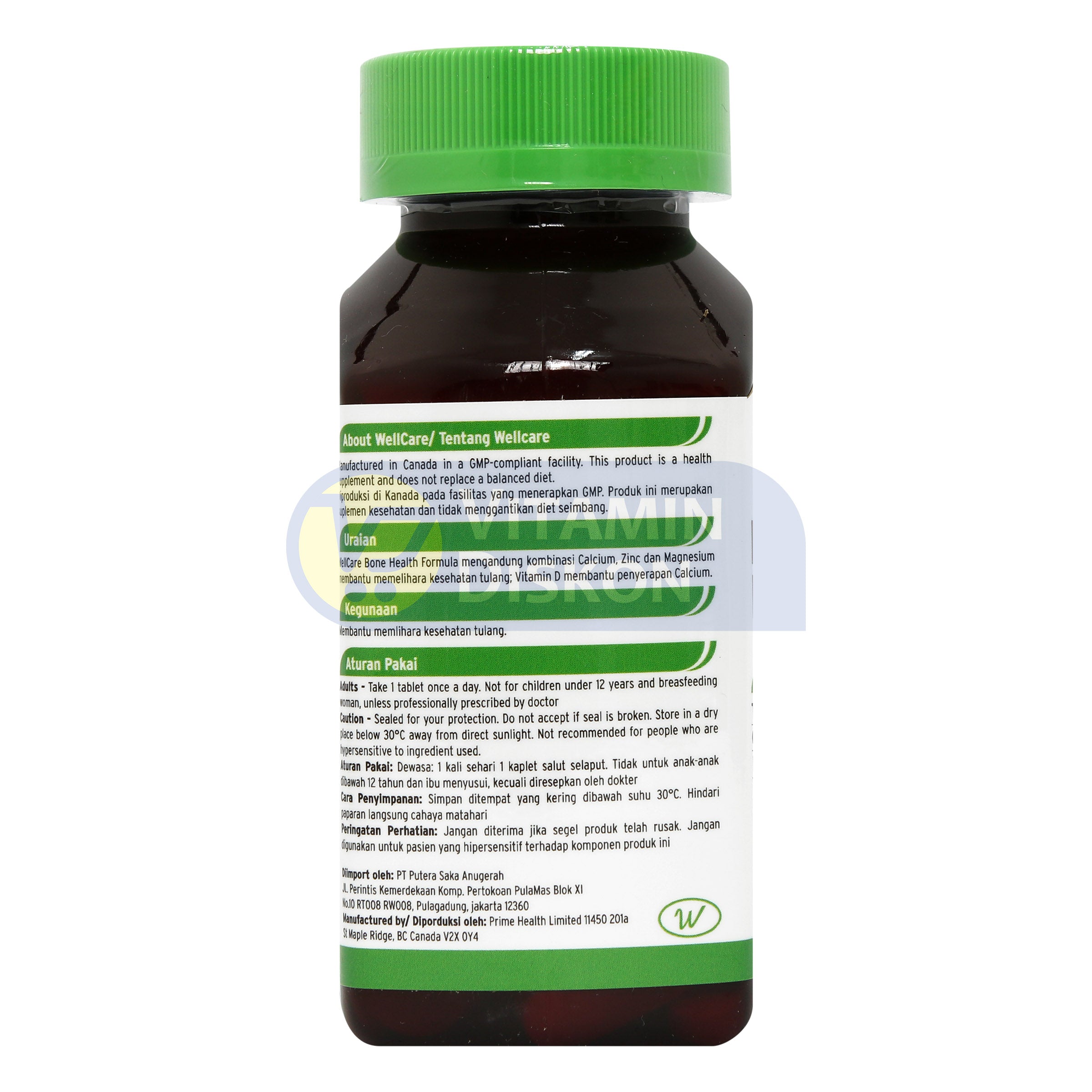 WELLCARE BONE HEALTH FORMULA 60 KAPLET