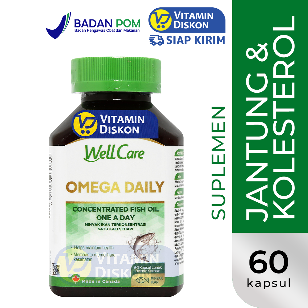 WELLCARE OMEGA DAILY 60 KAPSUL LUNAK