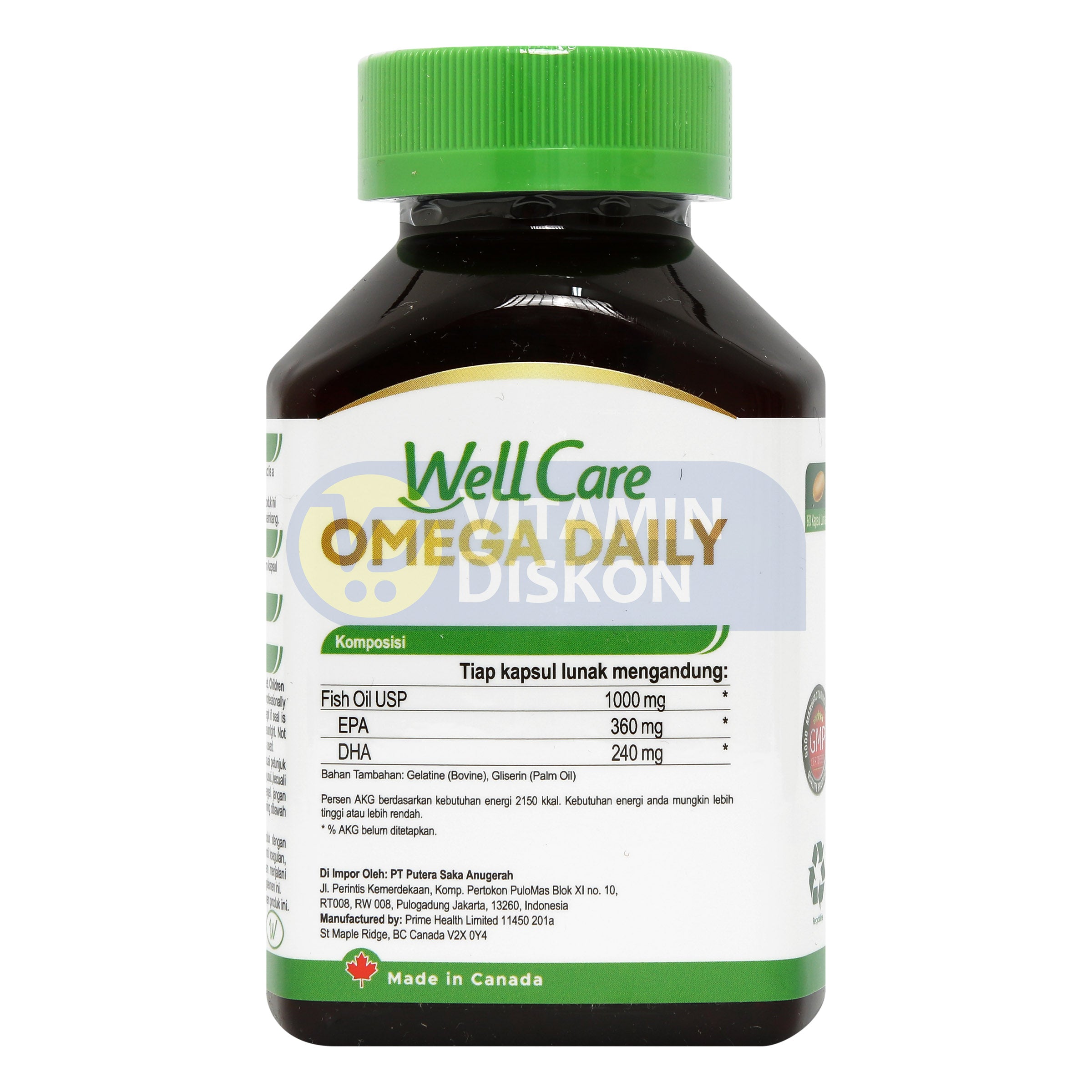 WELLCARE OMEGA DAILY 60 KAPSUL LUNAK
