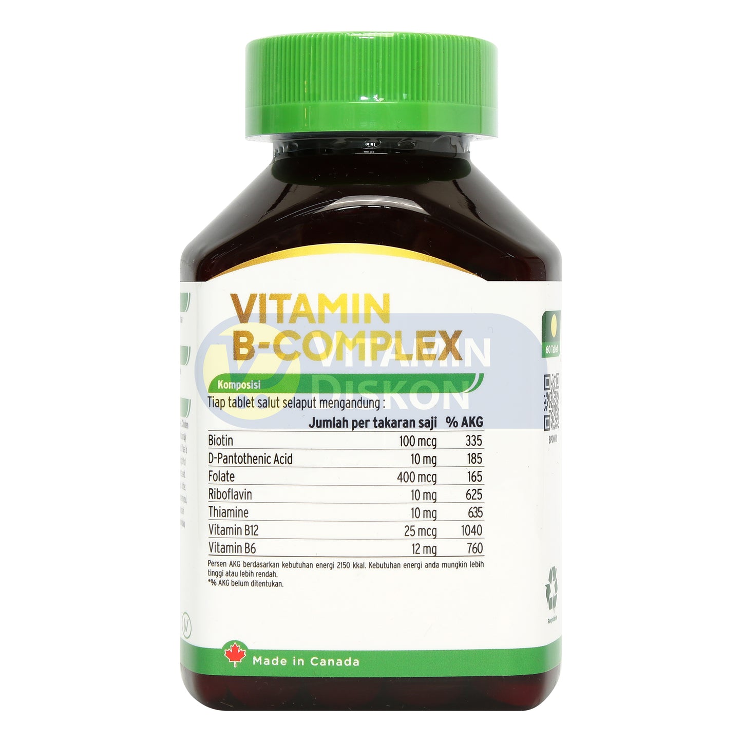 WELLCARE VITAMIN B-COMPLEX 60 KAPSUL