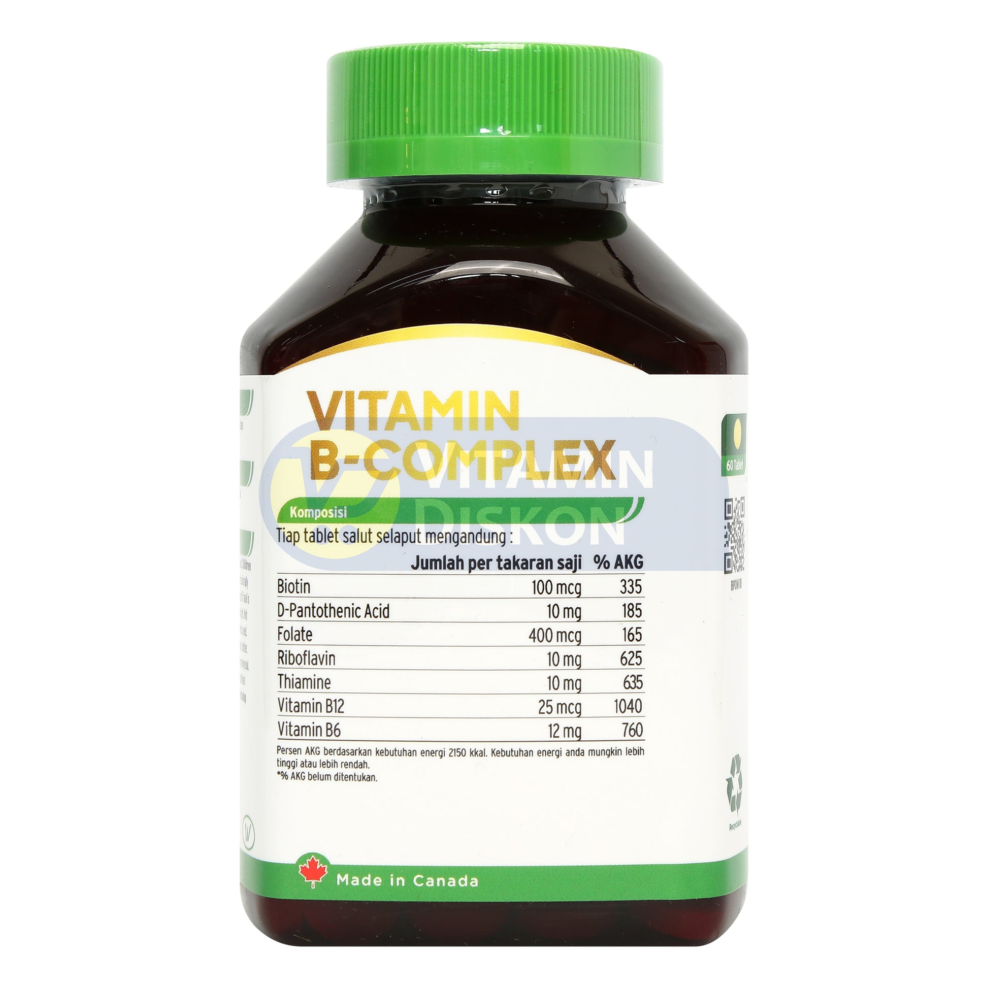 WELLCARE VITAMIN B-COMPLEX 60 KAPSUL