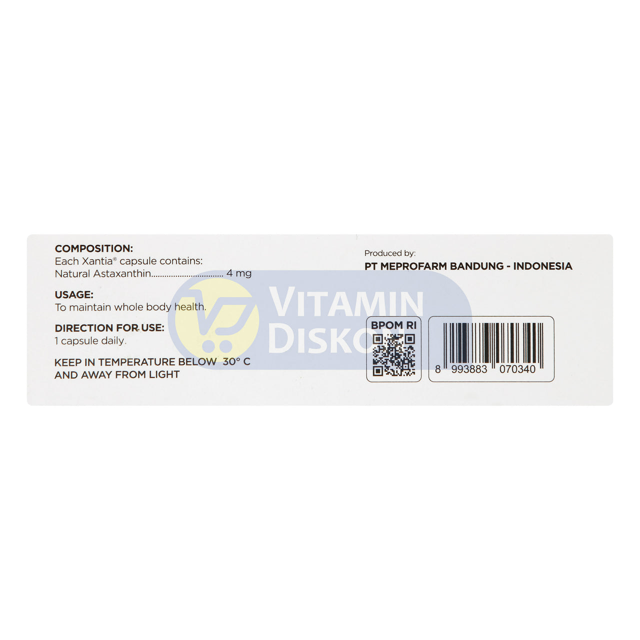 XANTIA 4 MG 1 BOX ISI 3 STRIP