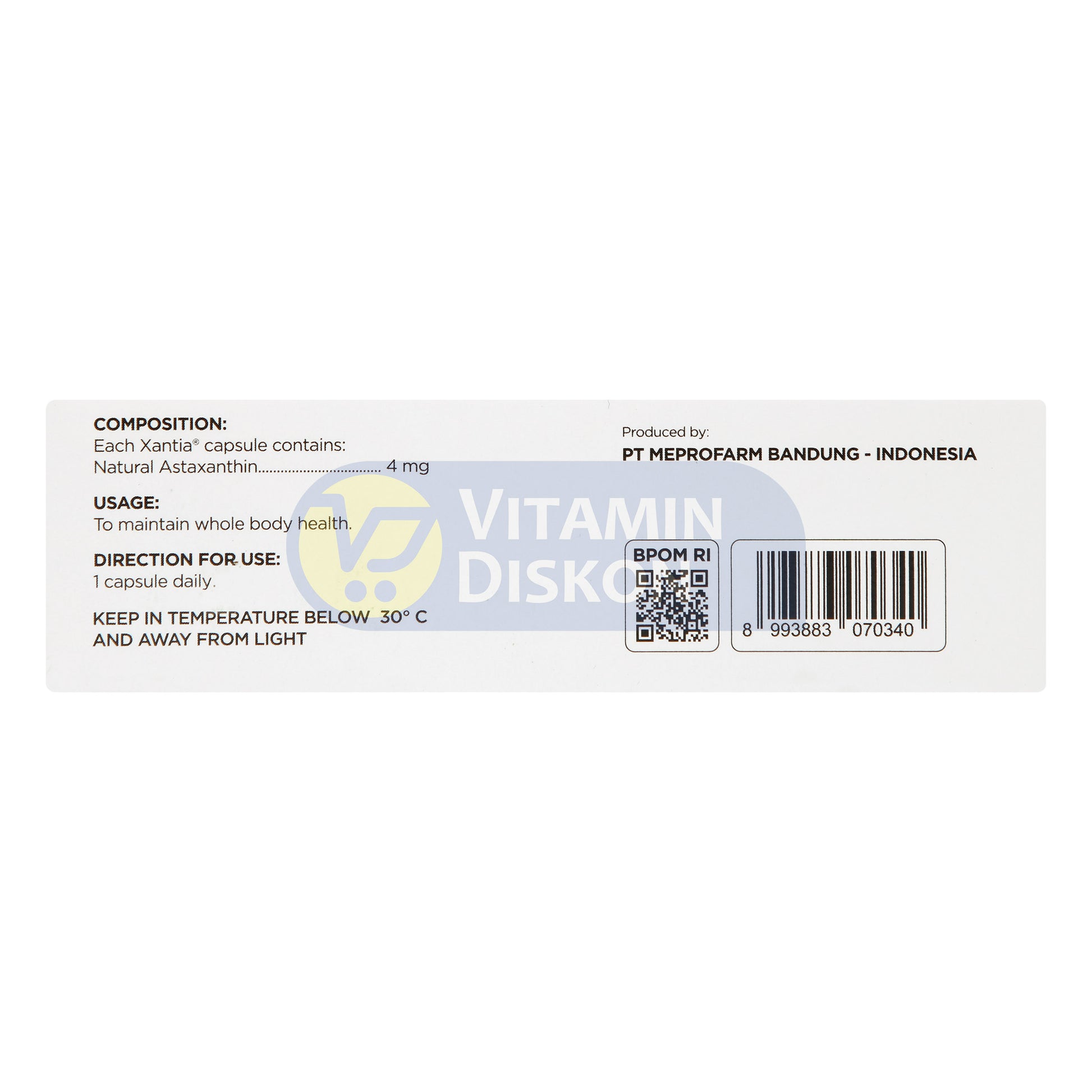XANTIA 4 MG 1 BOX ISI 3 STRIP