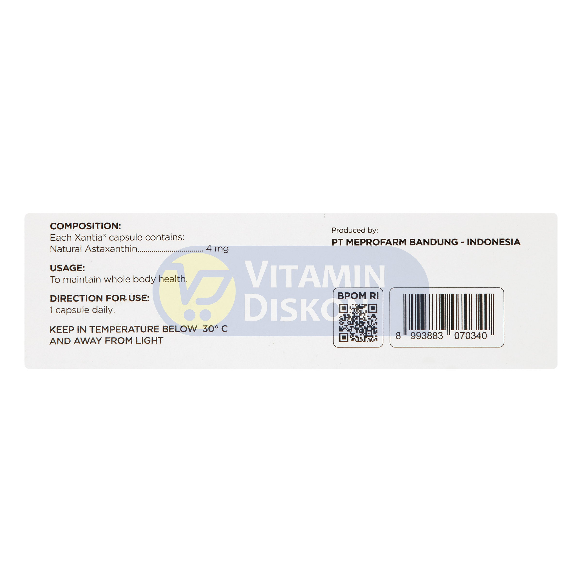 XANTIA 4 MG 1 BOX ISI 3 STRIP