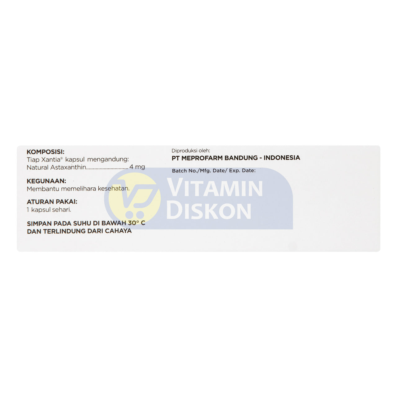 XANTIA 4 MG 1 BOX ISI 3 STRIP