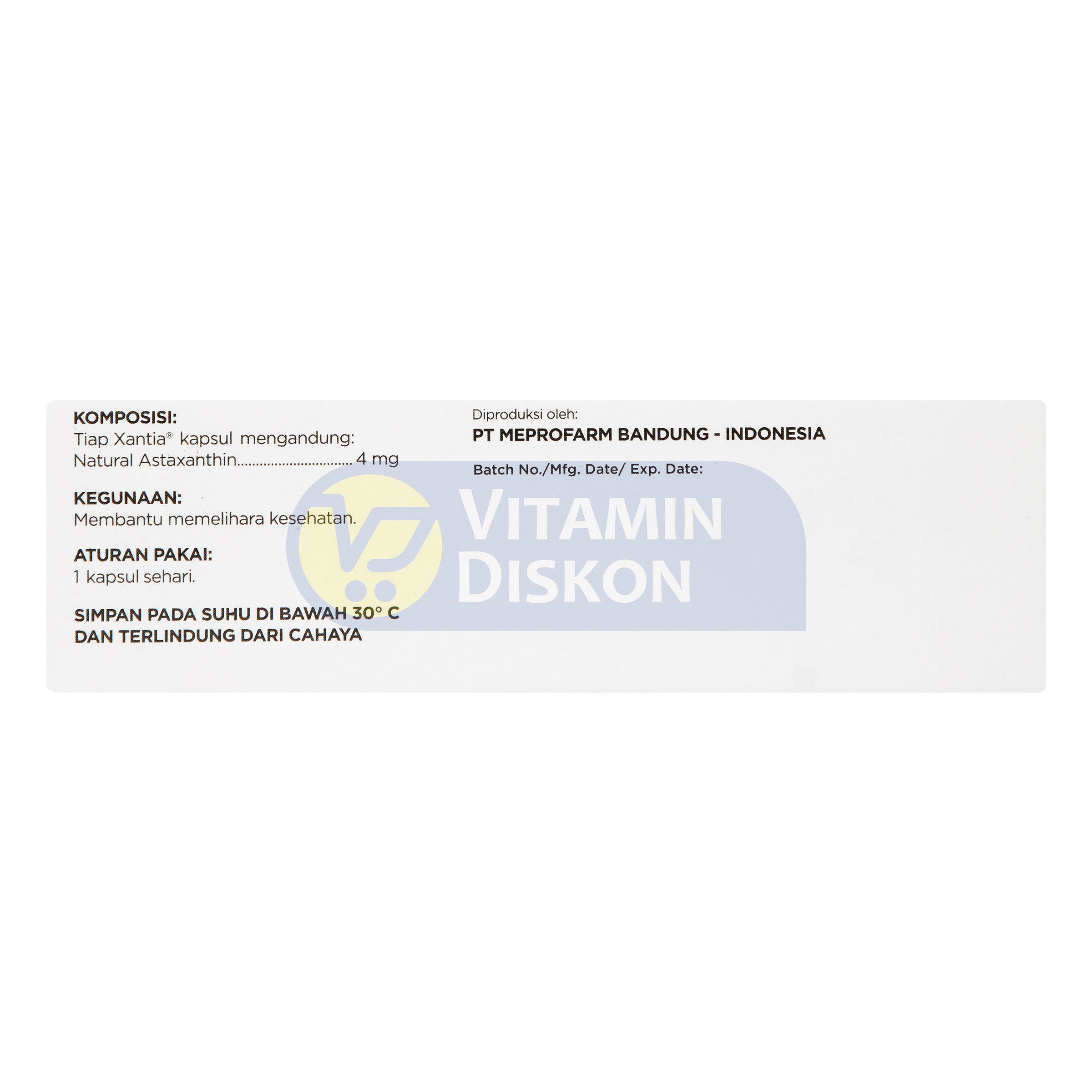 XANTIA 4 MG 1 BOX ISI 3 STRIP