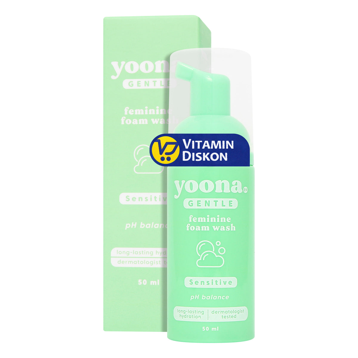 YOONA GENTLE FOAMING FEMININE FOAM WASH 50 ML