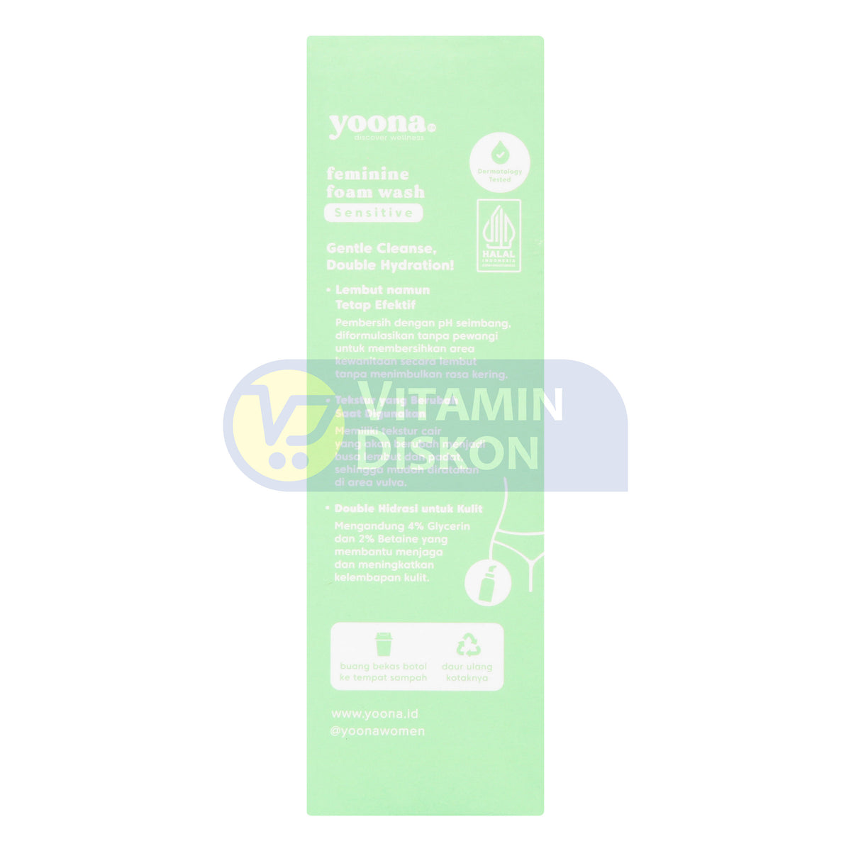 YOONA GENTLE FOAMING FEMININE FOAM WASH 50 ML