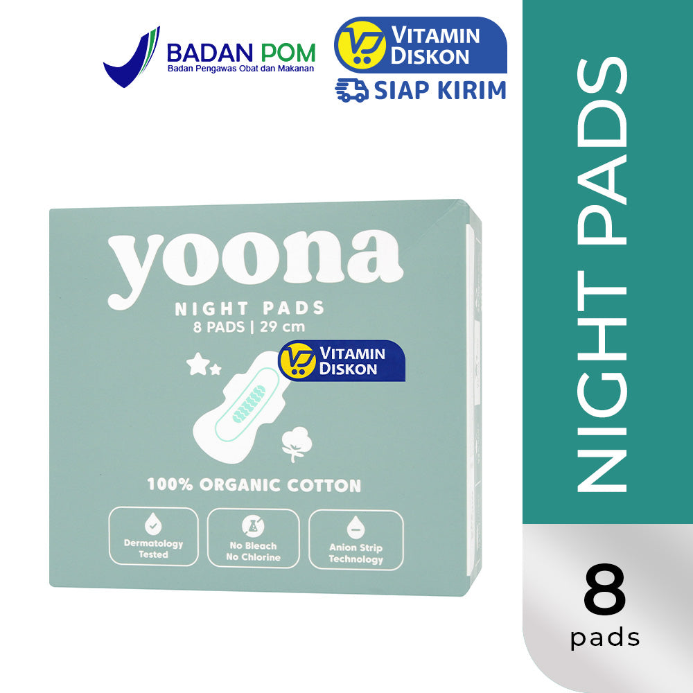 YOONA NIGHT PADS 29CM - 8 PADS