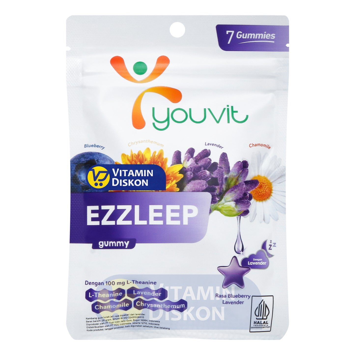 YOUVIT EZZLEEP GUMMY 1 SACHET ISI 7 PCS