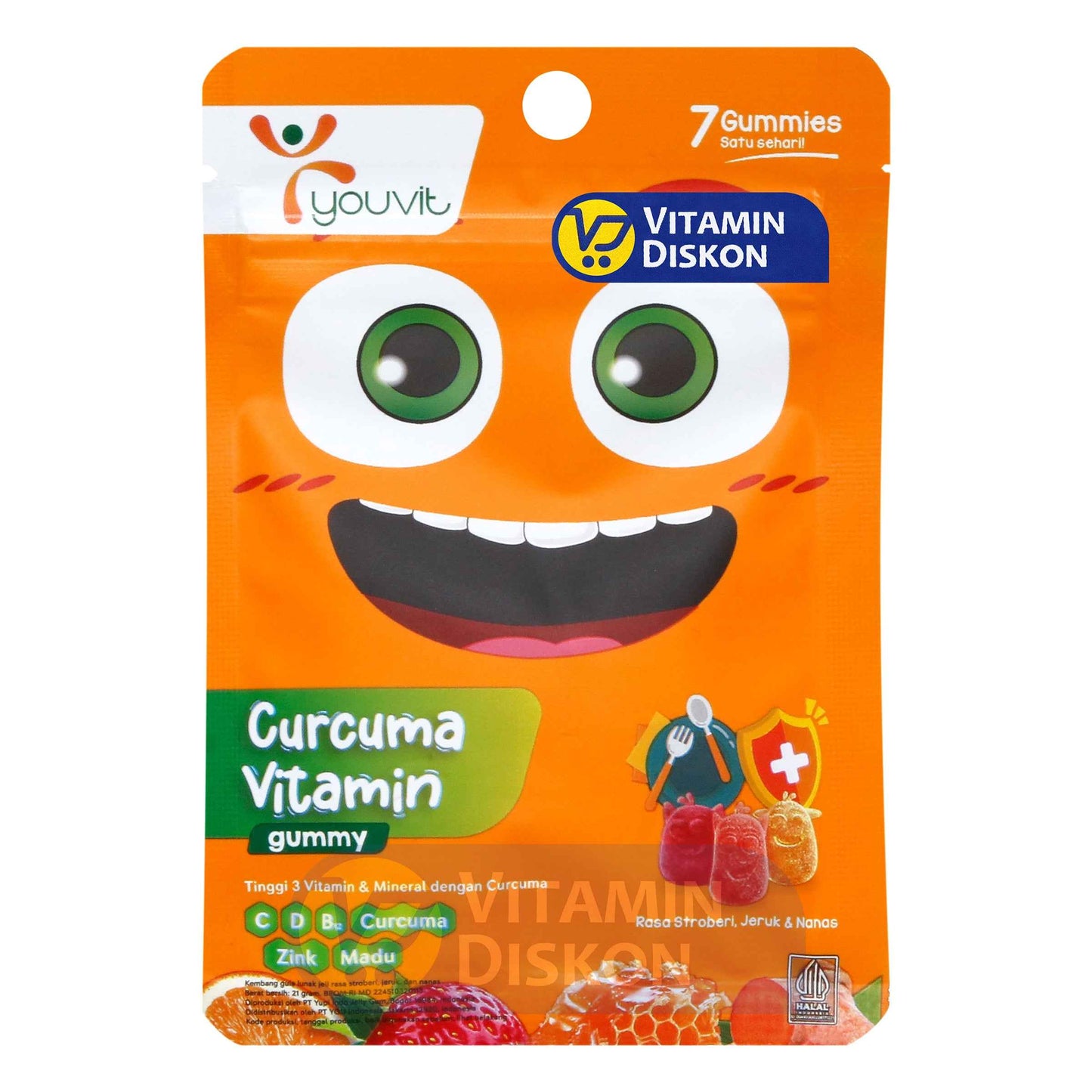 YOUVIT KIDS CURCUMA & VITAMIN ISI 7 PCS