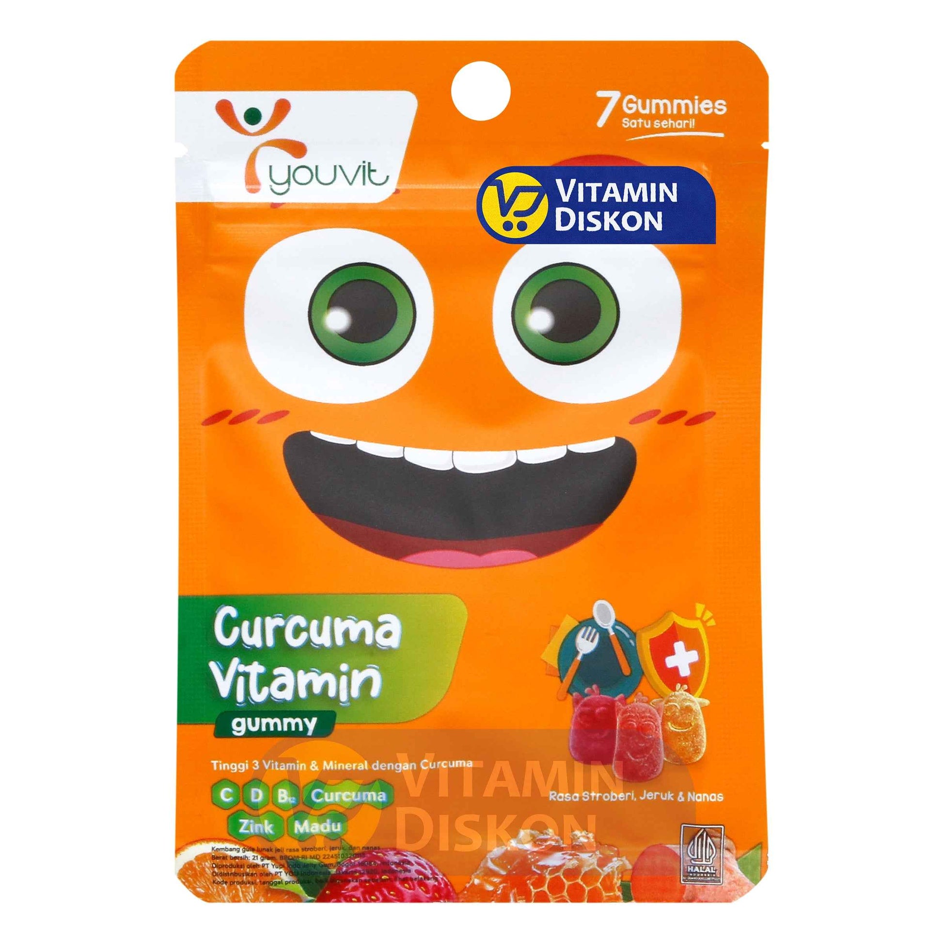 YOUVIT KIDS CURCUMA & VITAMIN ISI 7 PCS