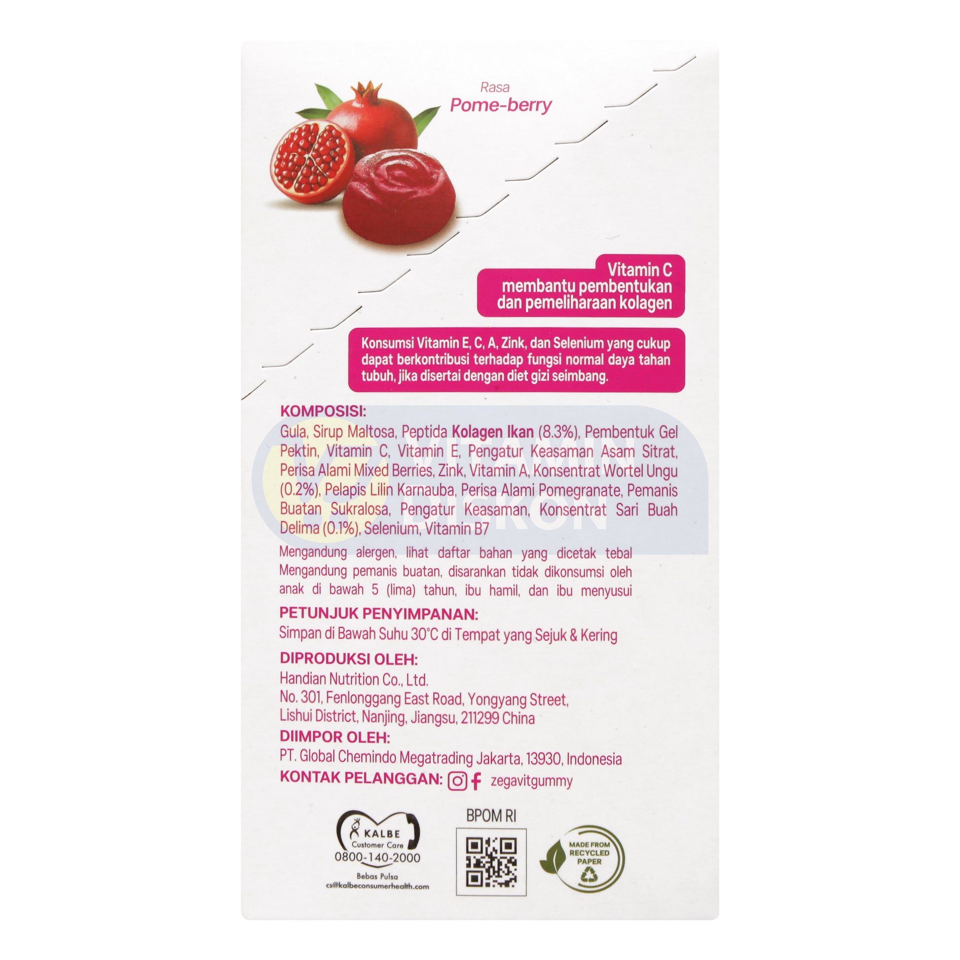 ZEGAVIT GUMMY MULTIVITAMIN GLOWME 1 POUCH ISI 6 SACHET