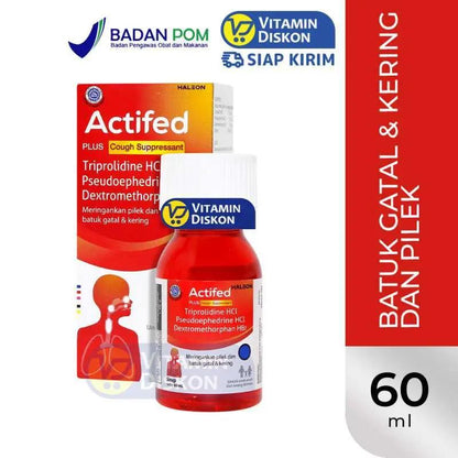 ACTIFED PLUS COUGH SUPPRESSANT SIRUP 60 ML