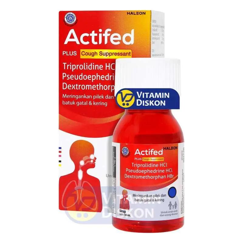 ACTIFED PLUS COUGH SUPPRESSANT SIRUP 60 ML