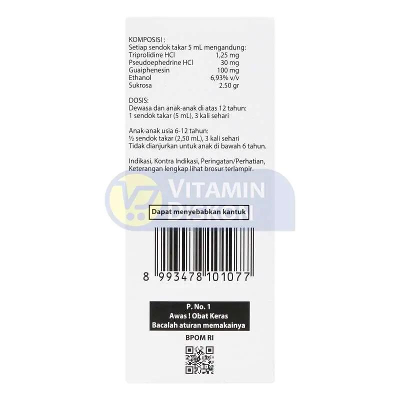 ACTIFED PLUS EXPECTORANT SIRUP 60 ML