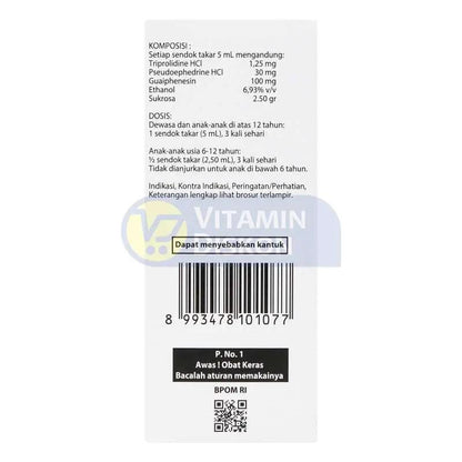 ACTIFED PLUS EXPECTORANT SIRUP 60 ML